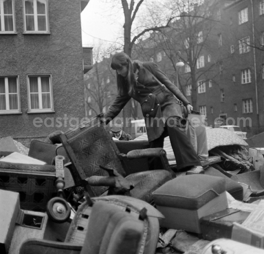 Berlin: A dumping ground for bulky waste in Berlin Eastberlin on the territory of the former GDR, German Democratic Republic