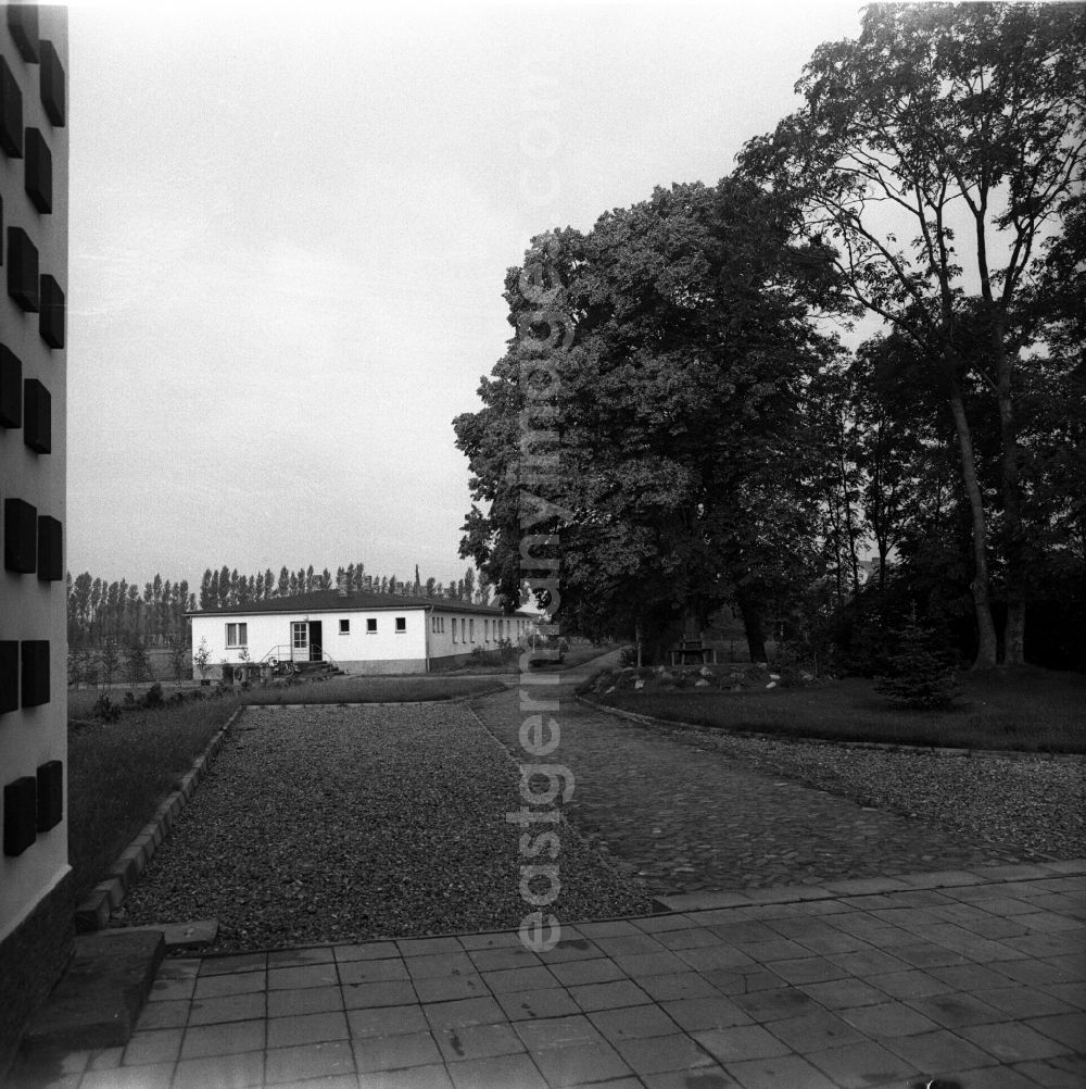 GDR photo archive: Trinwillershagen - Before the house of Culture of the former Agricultural Production Cooperative LPG Rotes Banner in Trinwillershagen in Mecklenburg-Western Pomerania