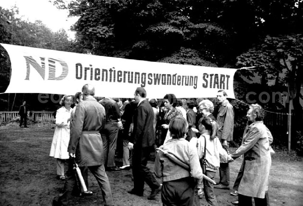 GDR image archive: Berlin - August 1973 ND Orientierungswanderung mit Bildern vom Start, der Strecke und dem Ziel.