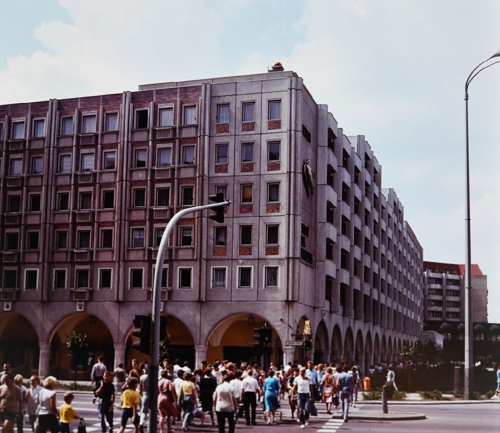 GDR photo archive: Berlin - Buildings at the Marx-Engels-Forum in Berlin Eastberlin on the territory of the former GDR, German Democratic Republic
