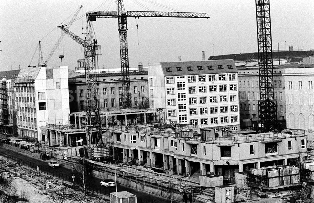 GDR image archive: Berlin-Mitte - Berlin Bauarbeiten in der Otto-Grotewohl-Str. 04.01.9