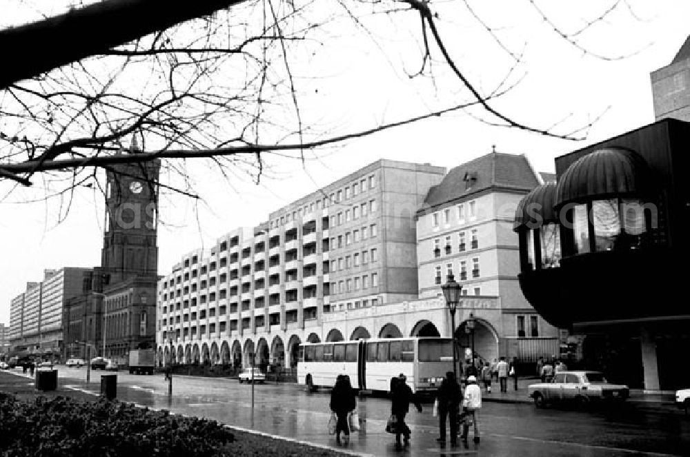 GDR picture archive: Berlin - 16.12.1986 Berlin Neubau Marzahn und Mitte.