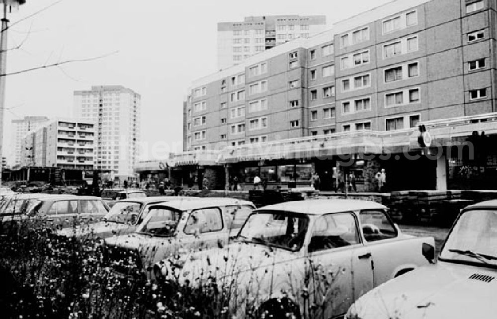 GDR photo archive: Berlin - 16.12.1986 Berlin Neubau Marzahn und Mitte.