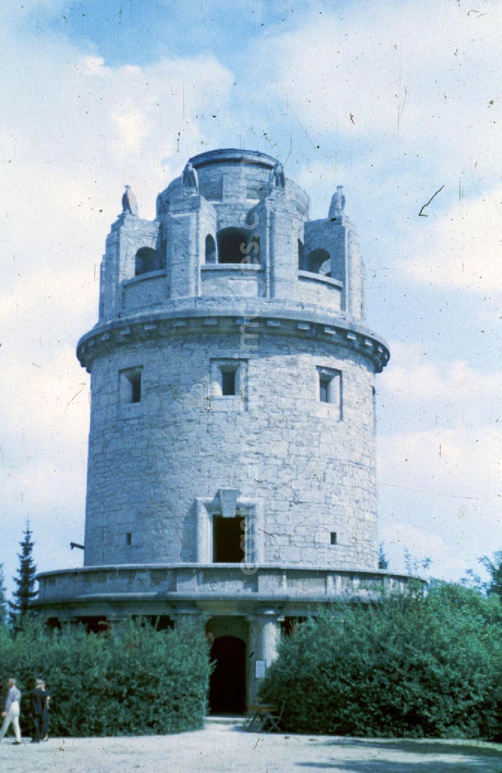 GDR image archive: Jena - Bismarckturm Jena auf dem Malakoff-Berg. Bismarck tower Jena at the Malakoff hill.