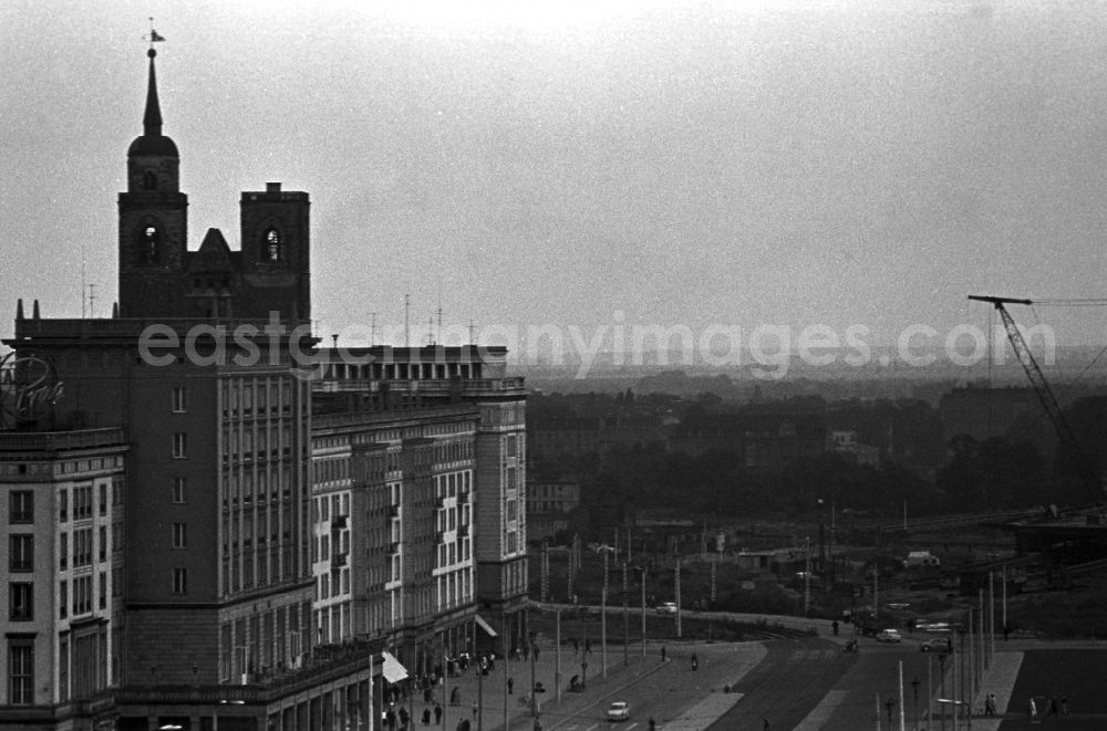 GDR picture archive: Magdeburg - View of the city of Magdeburg with St. John's Church in Magdeburg in Saxony - Anhalt