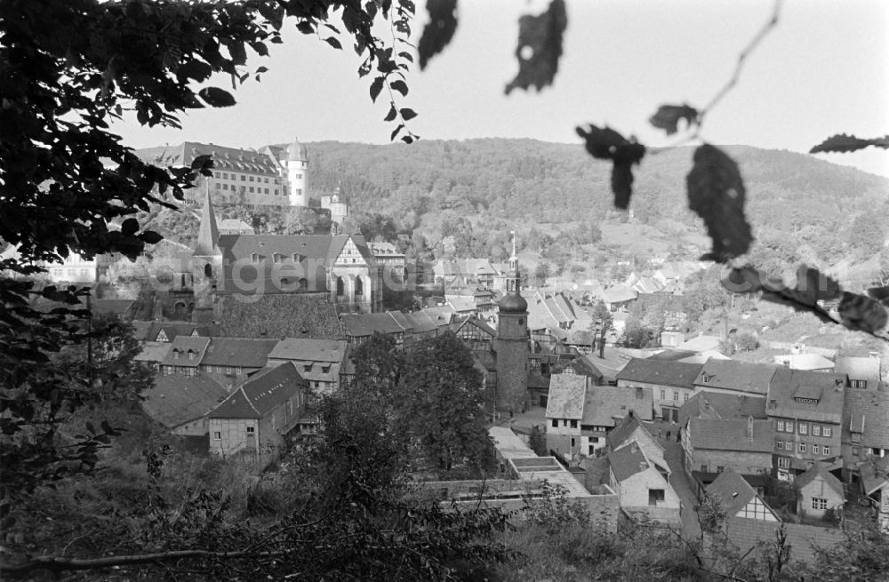 GDR photo archive: Stolberg (Harz) - View of the climatic health resort Stolberg (Harz) Suedharz in the federal state Saxony-Anhalt on the territory of the former GDR, German Democratic Republic