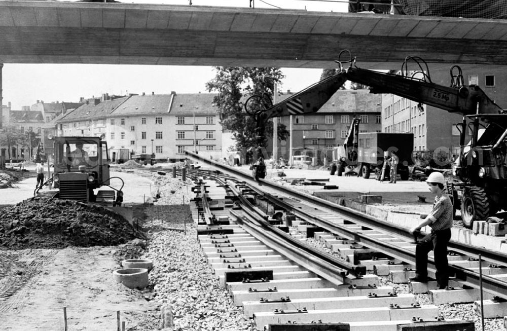 GDR image archive: Berlin-Köpenick - Brückenbau Edisonstraße 09.