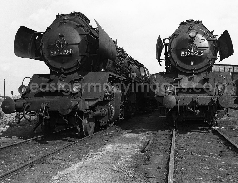 Halberstadt: Steam locomotive of the Deutsche Reichsbahn of the series 50 3529-0 and 5