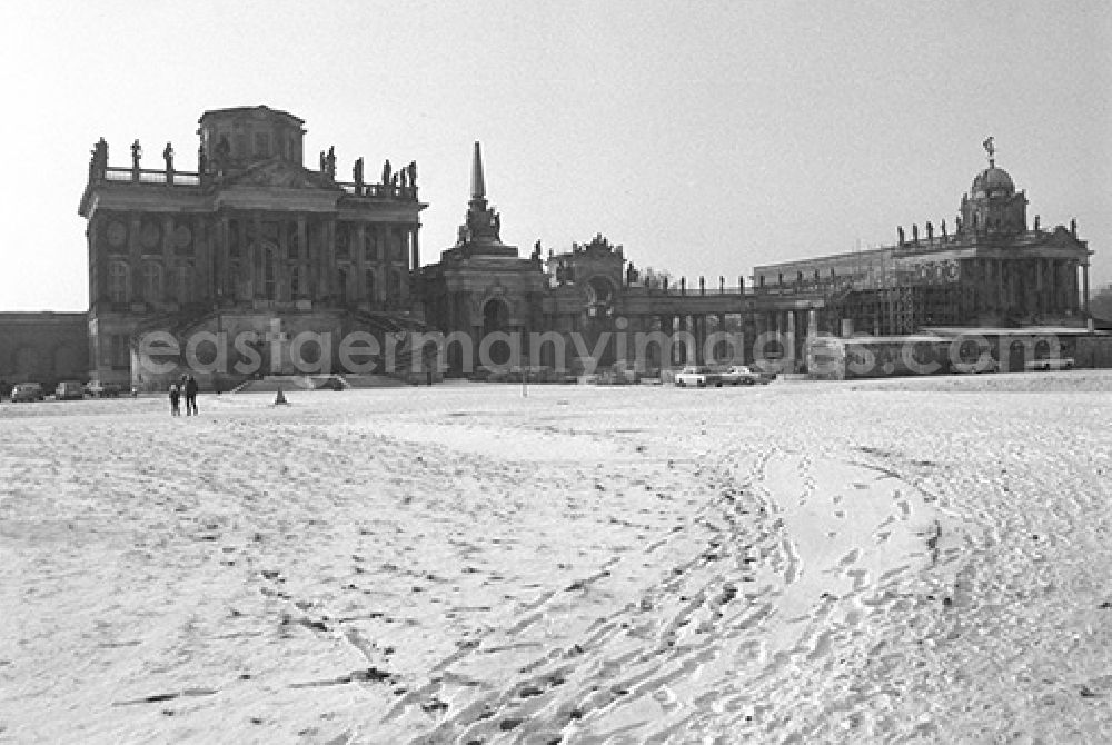 GDR image archive: Potsdam - Outbuildings at the New Palace (known communs) on the west side of the park Sanssouci in Potsdam
