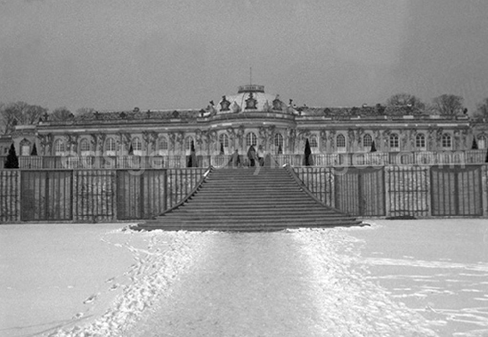 GDR image archive: Potsdam - View from the terraced vineyards of the park of the castle Sanssouci in Potsdam