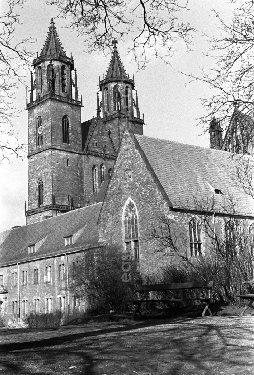 GDR picture archive: Magdeburg - The St. John's church is a church building in the Old Town district of Magdeburg. It is used as a ballroom and concert hall in the city of Magdeburg