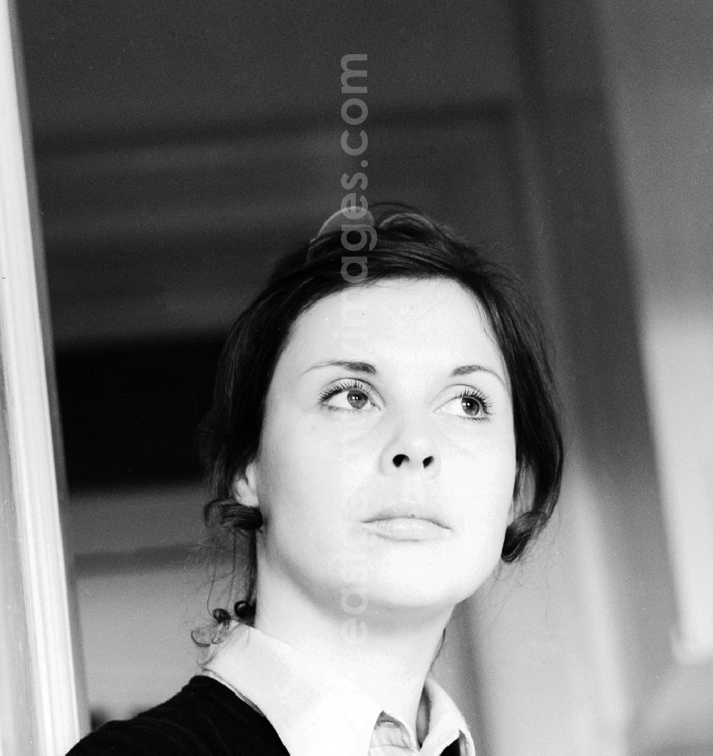 GDR photo archive: Berlin - The actress and director Ursula Karusseit in Berlin, the former capital of the GDR, German Democratic Republic