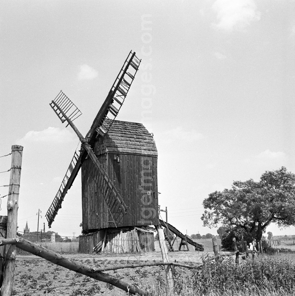 Brandenburg: An old windmill in Brandenburg. It is the oldest windmill type in Europe