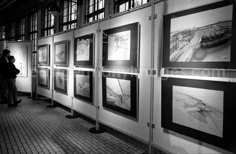 GDR photo archive: Berlin - Entwurf zum Süd-Bahnhof im Verkehrsmuseum 29.1
