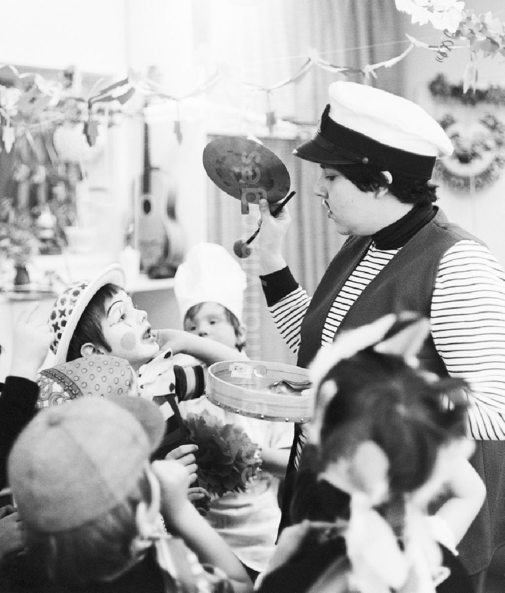 GDR picture archive: Berlin - Carnival event in a nursery school in Berlin, the former capital of the GDR, German Democratic Republic