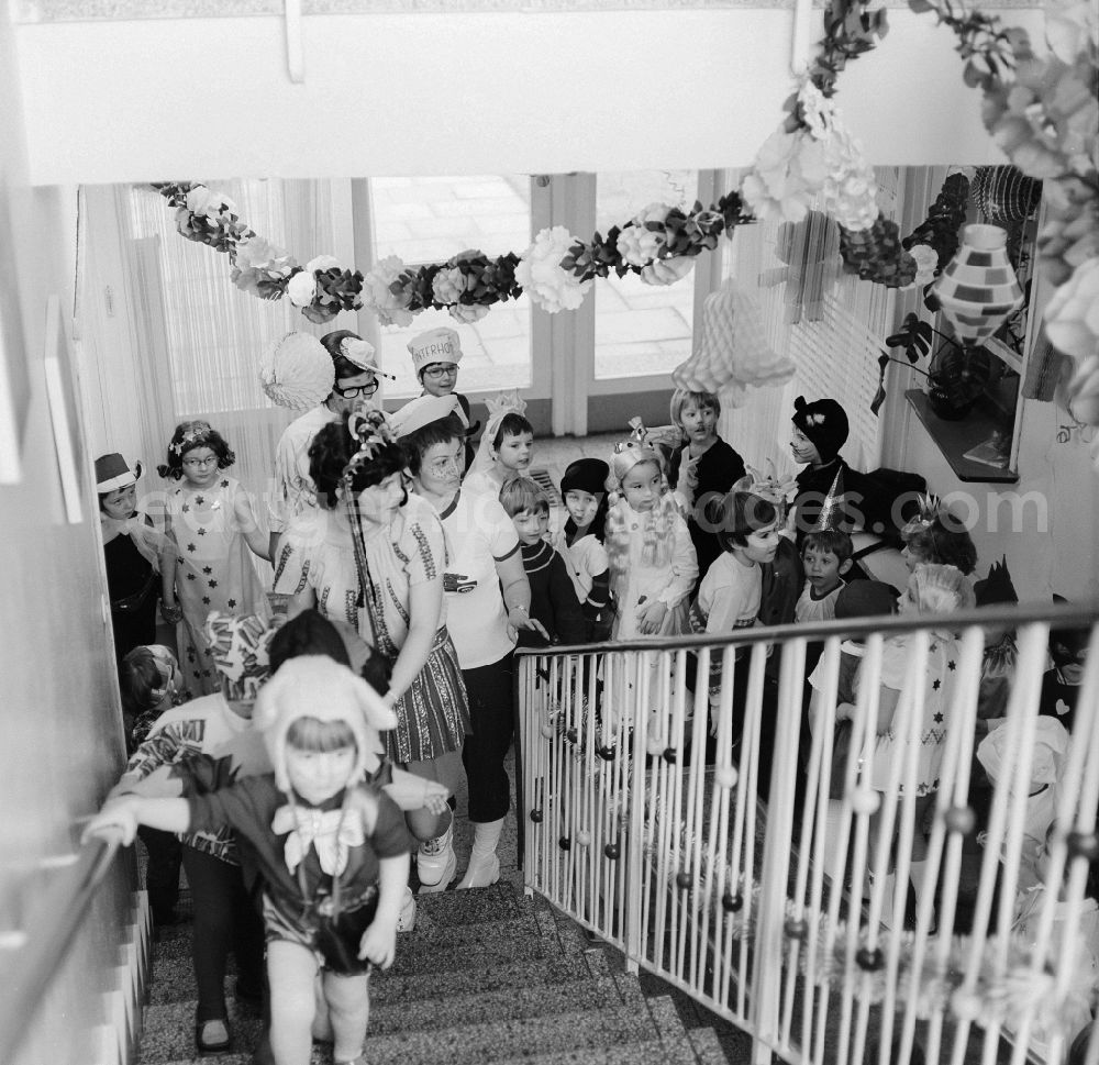 Berlin: Carnival event in a nursery school in Berlin, the former capital of the GDR, German democratic republic
