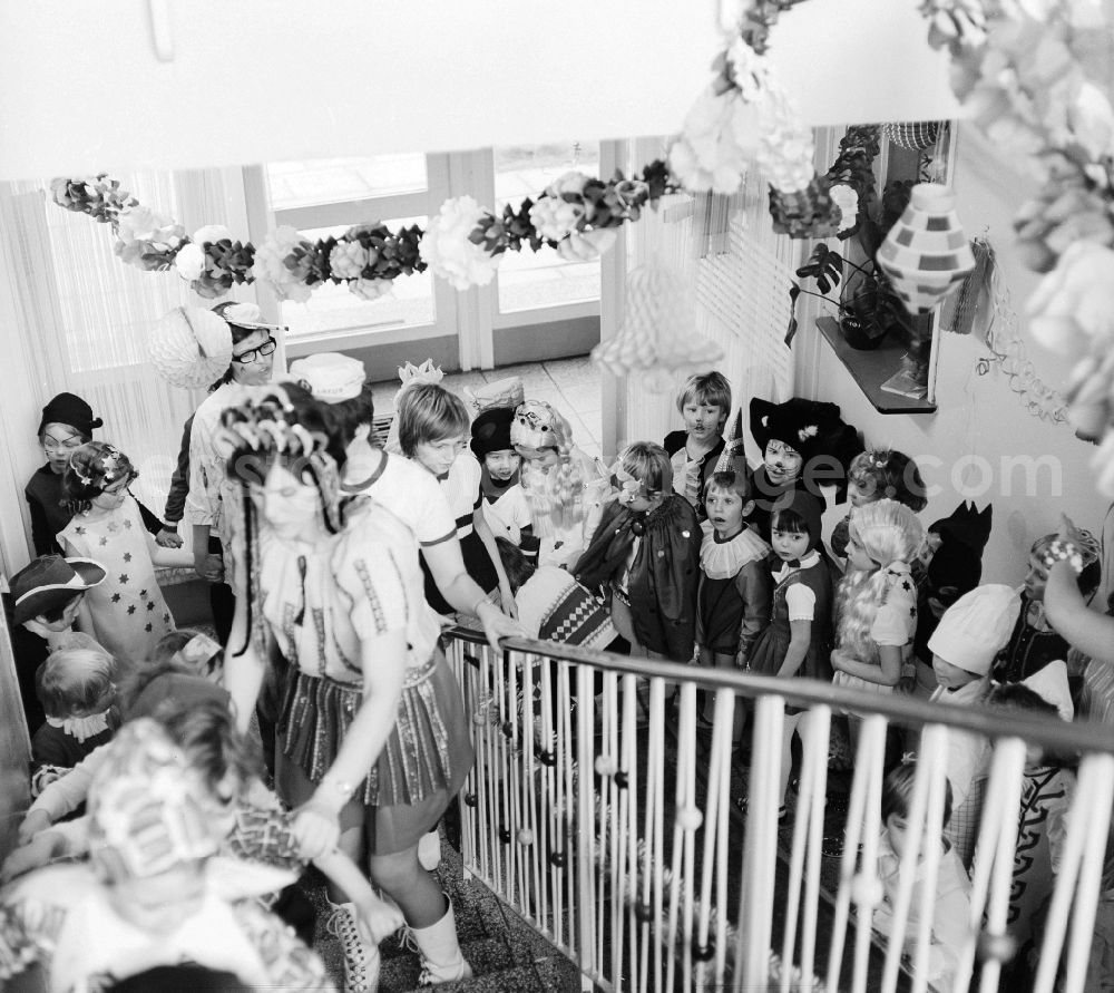 GDR image archive: Berlin - Carnival event in a nursery school in Berlin, the former capital of the GDR, German democratic republic