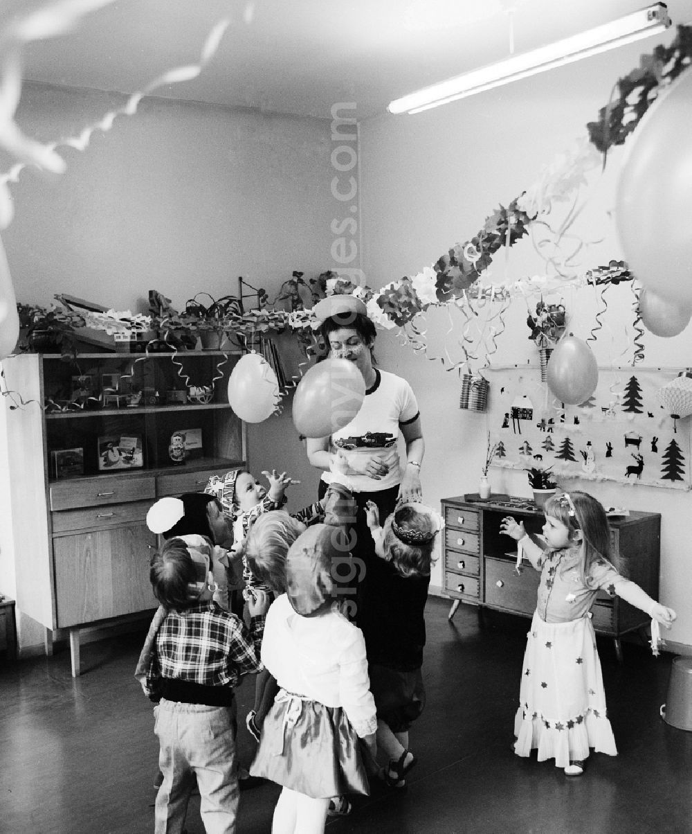 GDR image archive: Berlin - Carnival event in a nursery school in Berlin, the former capital of the GDR, German democratic republic