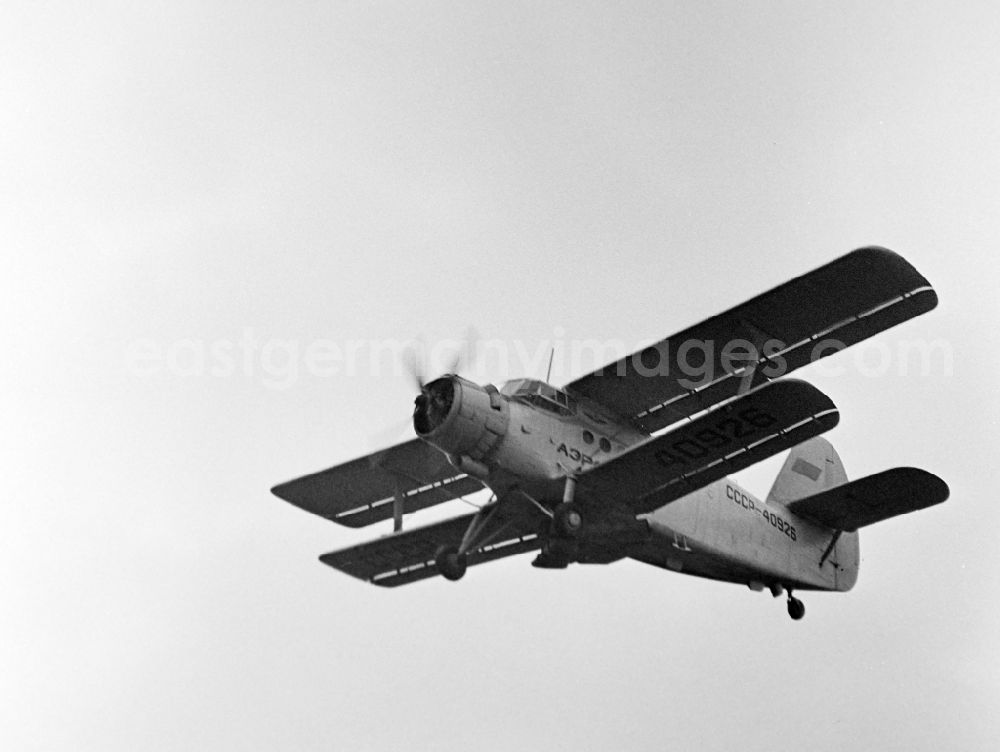 GDR image archive: Bad Doberan - Airplane Antonov AN-2 with calling CCCP-4
