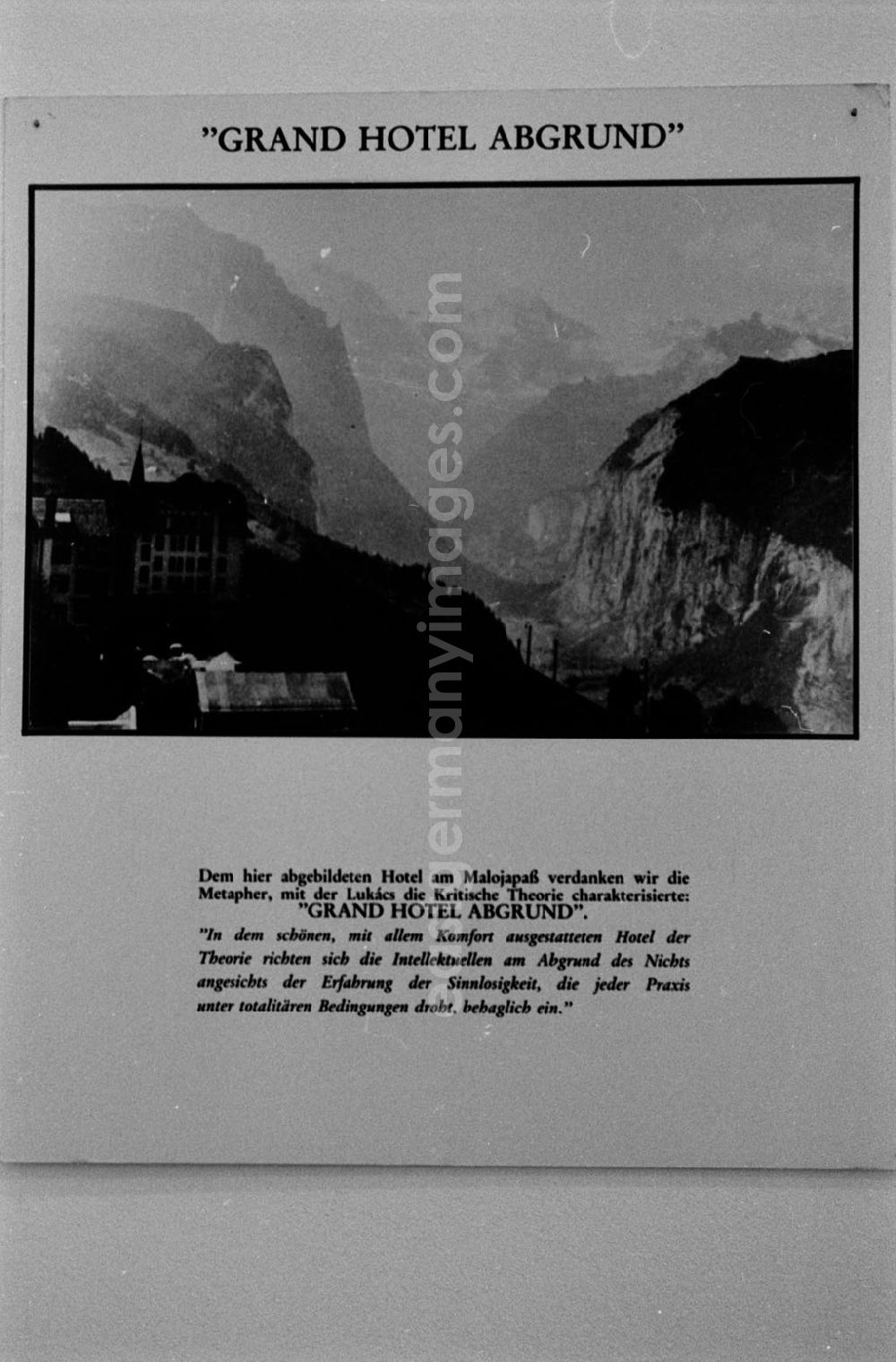 GDR photo archive: - Fotoausstellung im Gropius-Bau Umschlagnummer: 7339