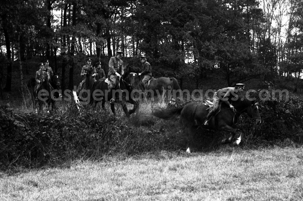 GDR image archive: Moritzburg - Fox hunting in Moritzburg in the state Saxony on the territory of the former GDR, German Democratic Republic