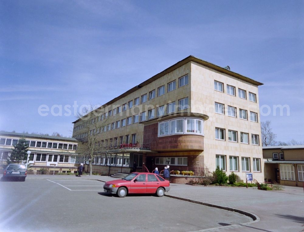 GDR image archive: Elbingerode (Harz) - Exterior facade of the care facility and the retirement home Diakonissen-Mutterhaus in Elbingerode (Harz) in the state Saxony-Anhalt on the territory of the former GDR, German Democratic Republic