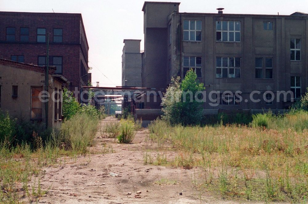 GDR photo archive: Berlin - Overlooking the former site of the prison Rummelsburg in Berlin, the former capital of the GDR, German Democratic Republic. The facility was used as a detention facility in the police. It offered space for up to 90