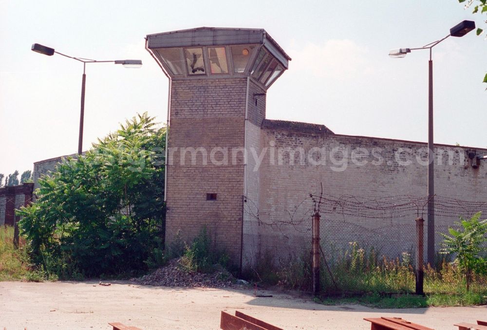 GDR picture archive: Berlin - Overlooking the former site of the prison Rummelsburg in Berlin, the former capital of the GDR, German Democratic Republic. The facility was used as a detention facility in the police. It offered space for up to 90