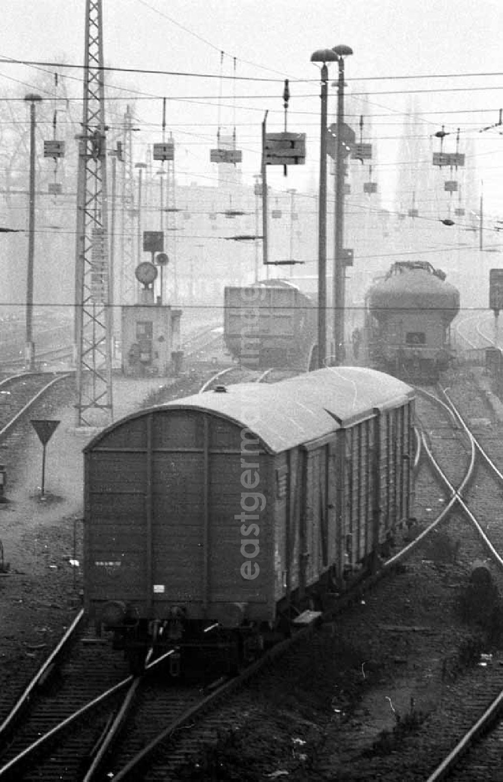 GDR image archive: Berlin - 16.12.1987 Güterbahnhof Pankow Berlin