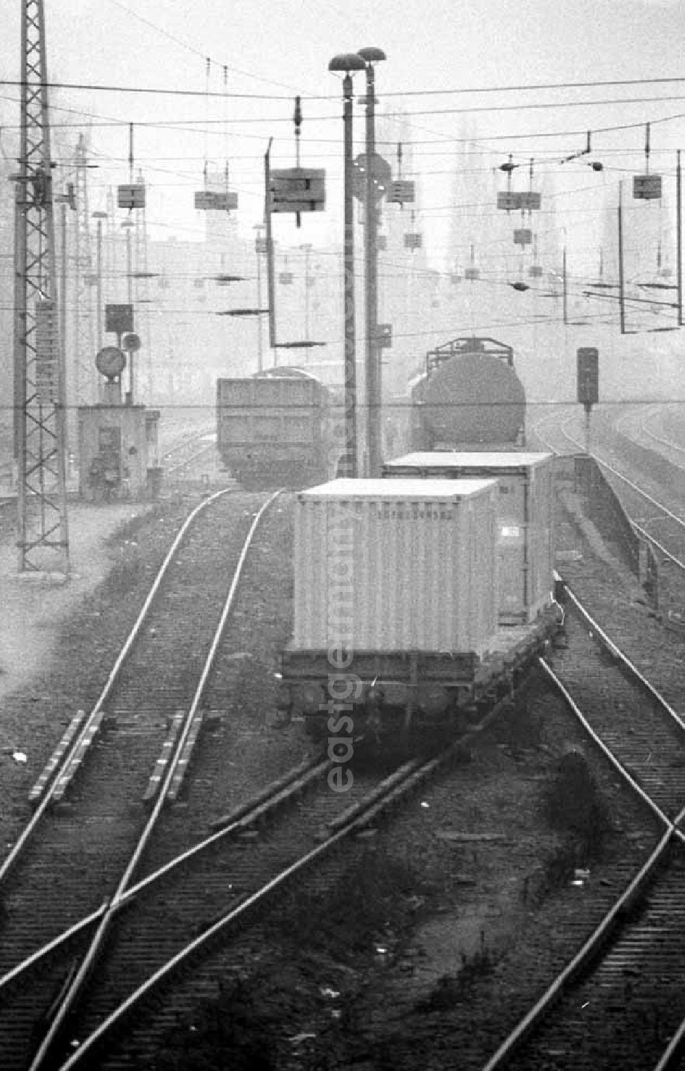 Berlin: 16.12.1987 Güterbahnhof Pankow Berlin