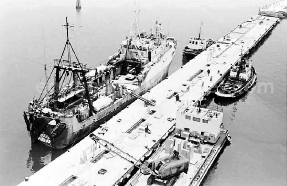 GDR photo archive: Saßnitz - Hafen vom Fischkombinat in Saßnitz auf Rügen