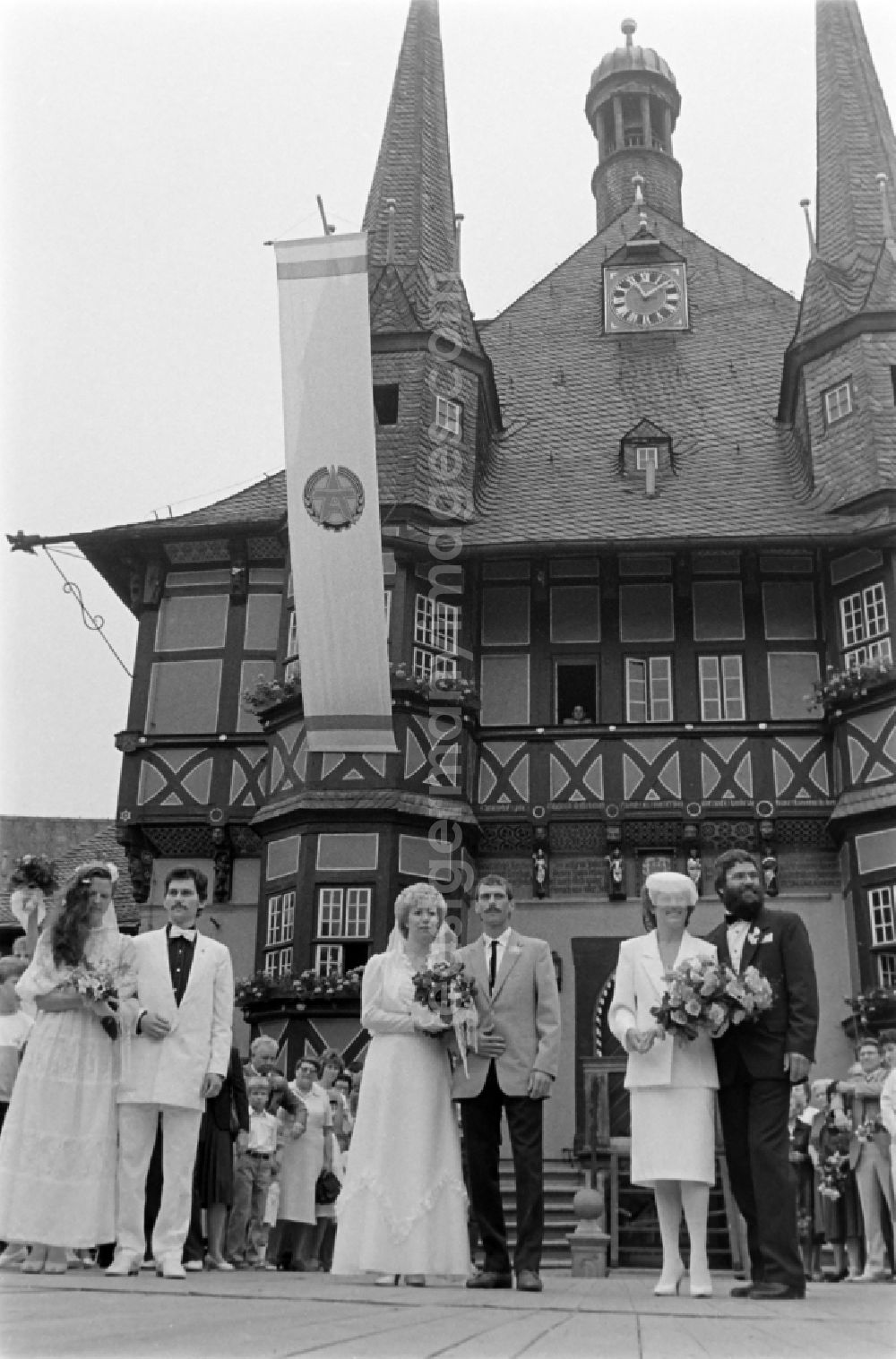 Wernigerode: Wedding in Wernigerode in the state Saxony-Anhalt on the territory of the former GDR, German Democratic Republic