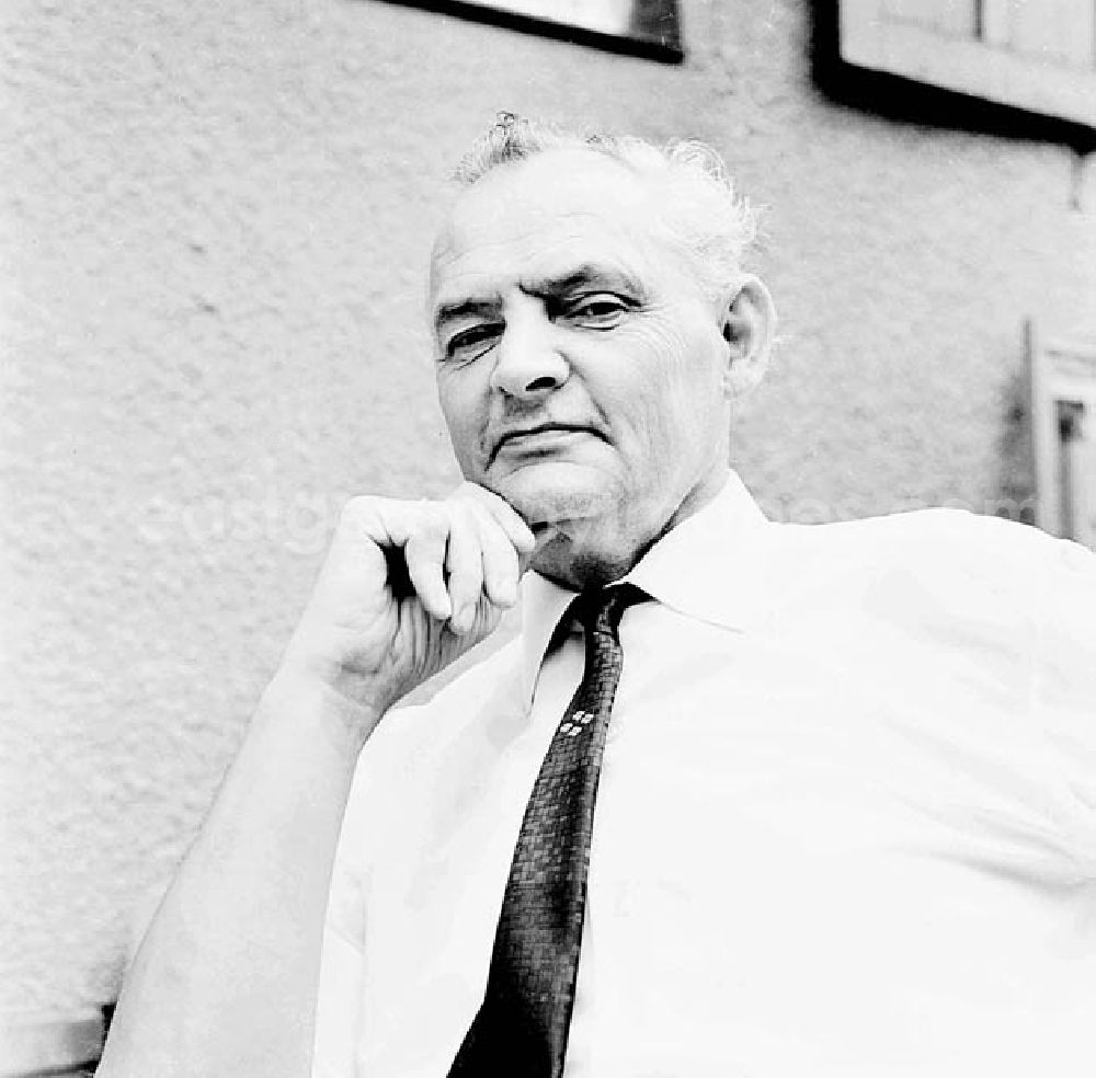 GDR image archive: - 02.08.1967 Portrait von Prof. Ernst Jazdzewski geb. 14.08.19