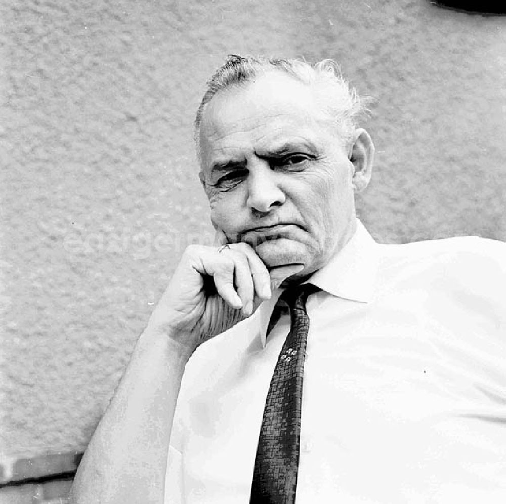 GDR photo archive: - 02.08.1967 Portrait von Prof. Ernst Jazdzewski geb. 14.08.19