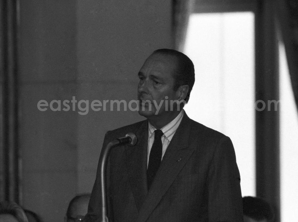 Paris: Jacques Chirac, Bürgermeister Paris, hält eine Rede im Rathaus in Paris.