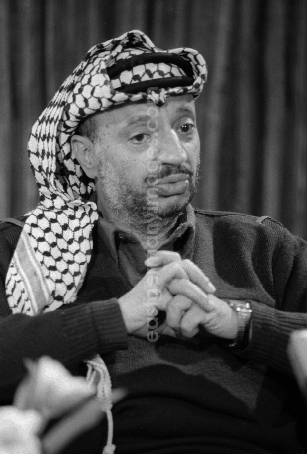 GDR photo archive: Berlin - Portrait - Jassir Arafat (1929 - 20