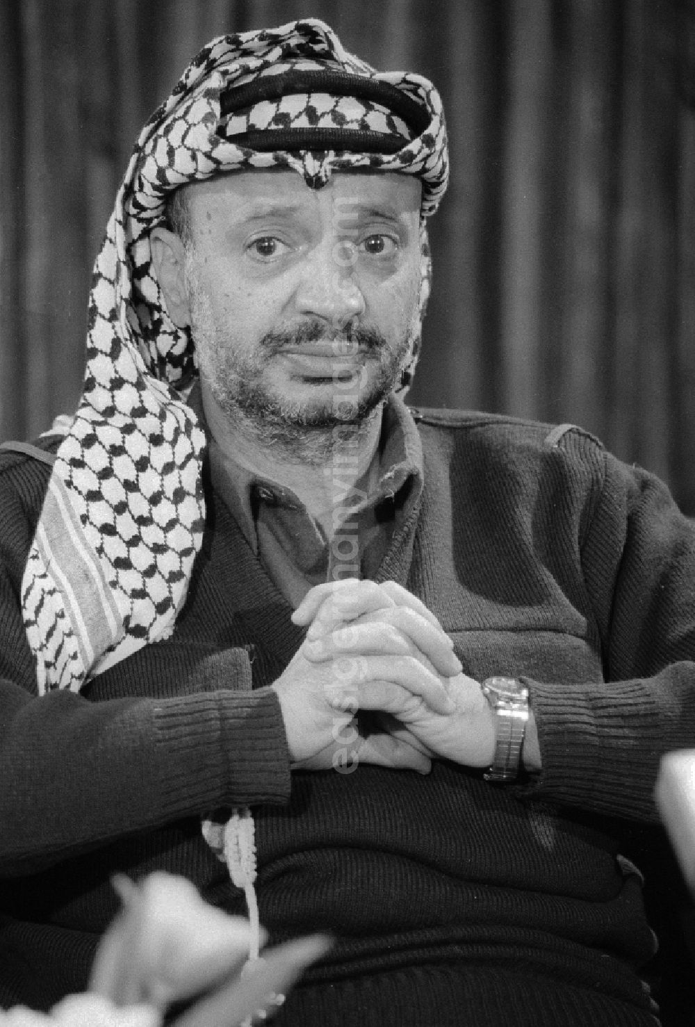GDR picture archive: Berlin - Portrait - Jassir Arafat (1929 - 20