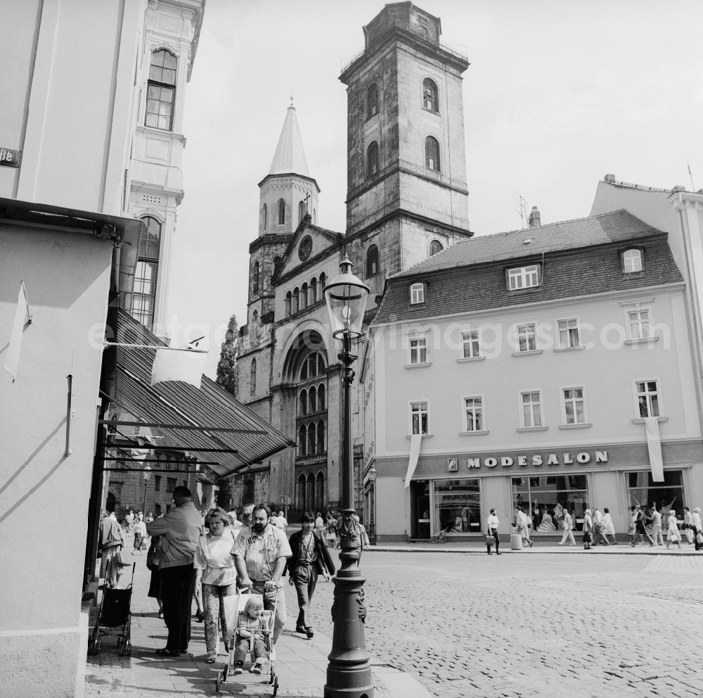 GDR picture archive: Zittau - Johanniskirche at Johannisplatz in Zittau in the state Saxony on the territory of the former GDR, German Democratic Republic