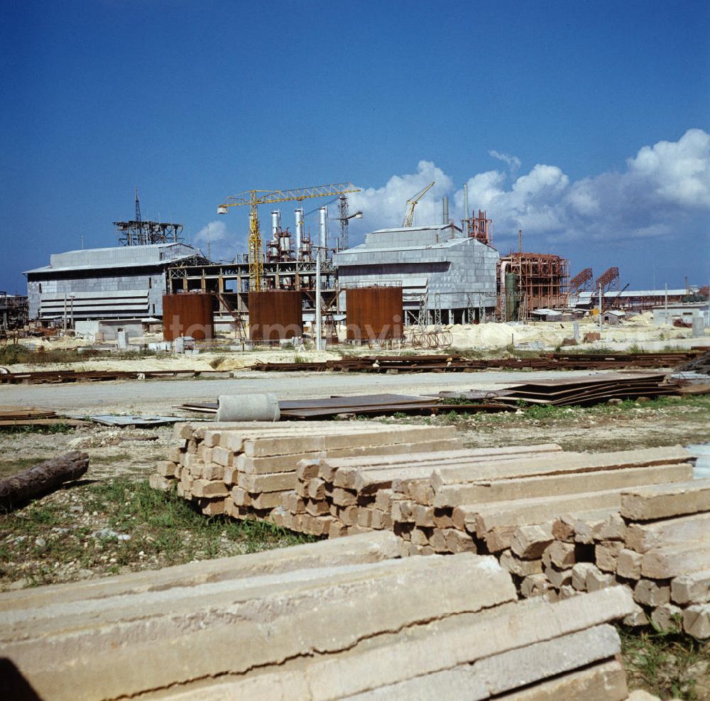 GDR photo archive: Nuevitas - Blick auf die Zementfabrik in Nuevitas. In den 60er und 7