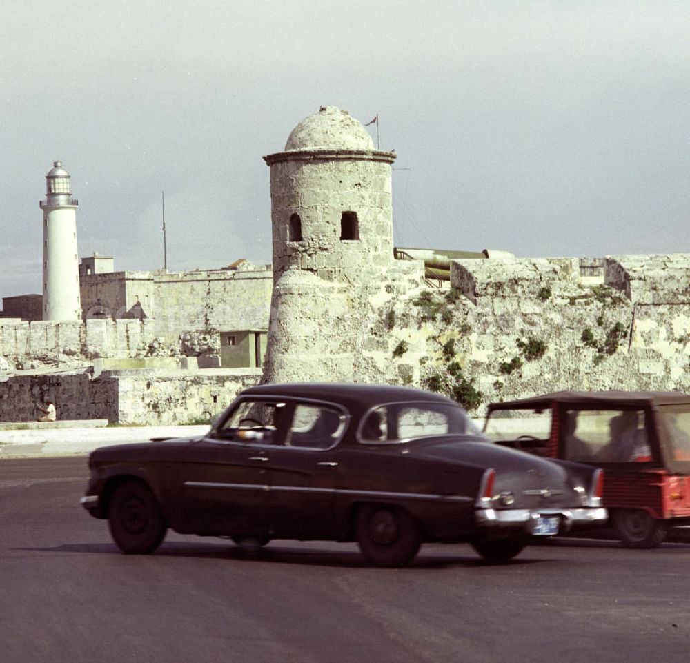 GDR image archive: Havanna - Blick auf die historische Festung El Morro, eines der Wahrzeichen der kubanischen Hauptstadt Havanna.