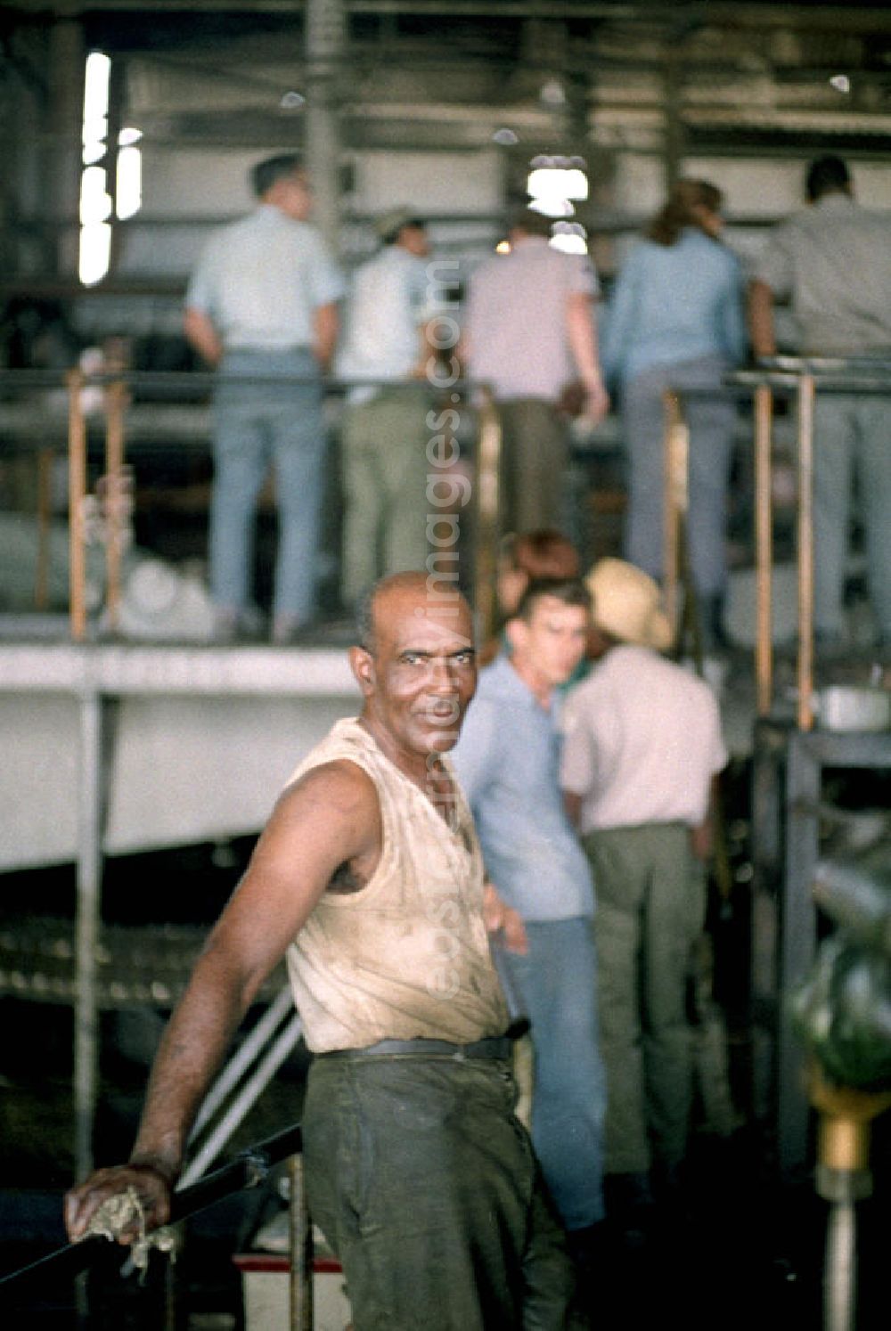 GDR photo archive: Cienfuegos - Blick in eine Zuckerfabrik in Cienfuegos. In den 60er und 7
