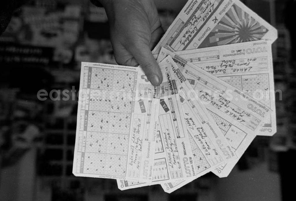 GDR photo archive: unbekannt - Lottoscheine 23.