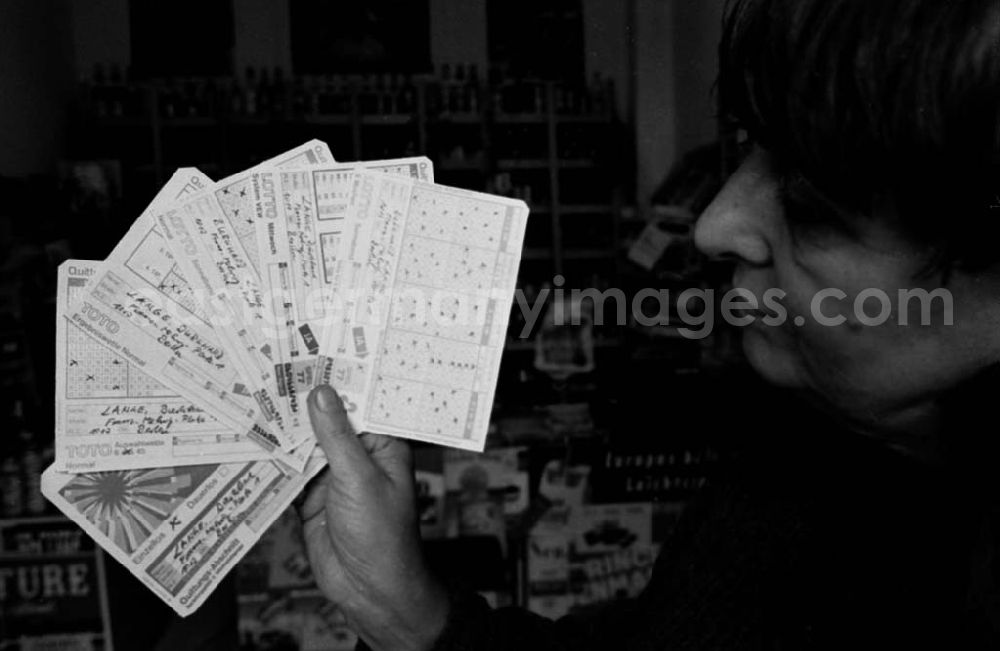 GDR picture archive: unbekannt - Lottoscheine 23.