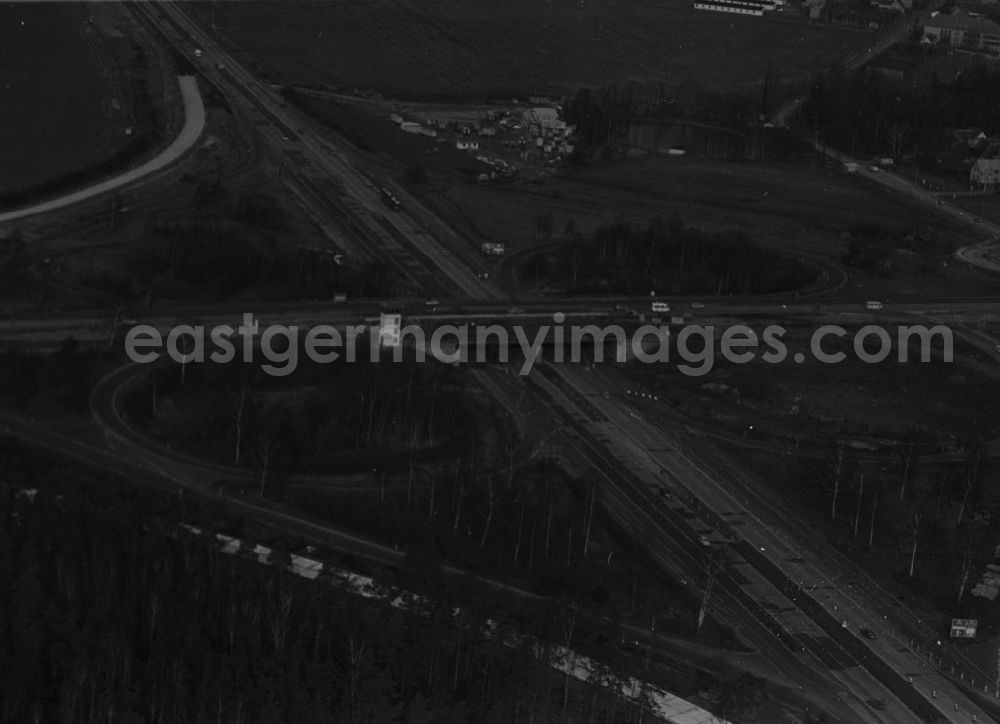 GDR image archive: Hermsdorf - Luftaufnahmen vom Hermsdorfer Kreuz 21.11.9