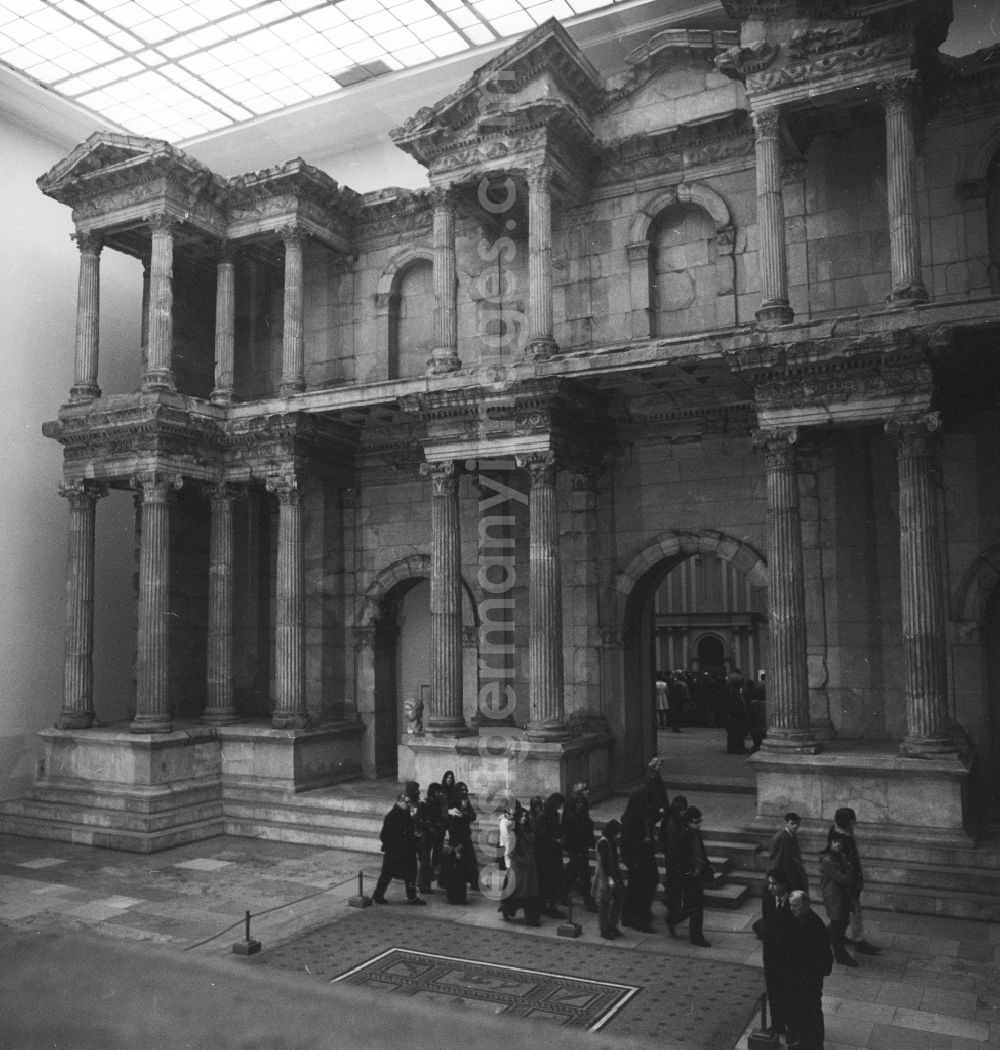 Berlin: The monumental market gate of Miletus in the Pergamonmuseum in Berlin, the former capital of the GDR, German democratic republic