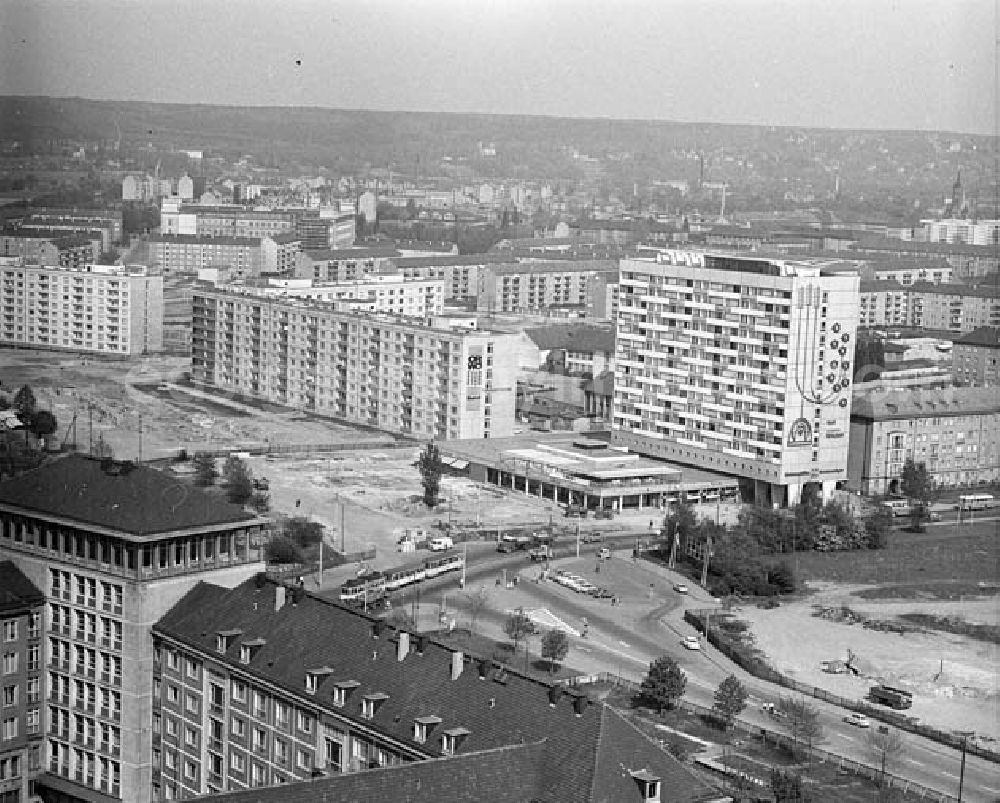 GDR picture archive: Dresden - 24.04.1968 Modellaufnahmen von Dreseden Bauabschnitte bis 1970 und nach197