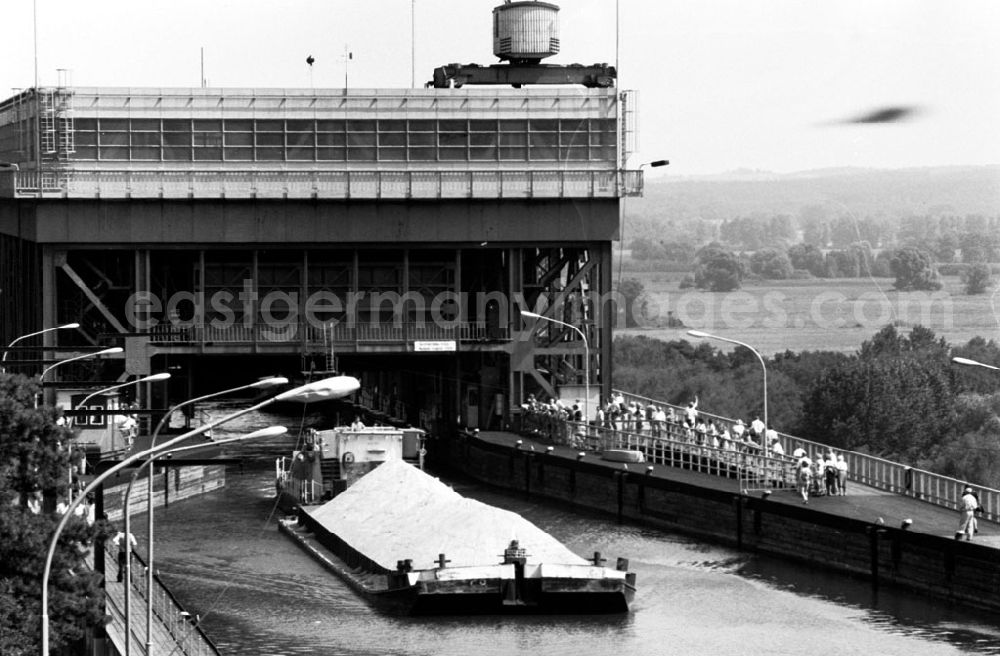 GDR image archive: Brandenburg-Niederfinow - Niederfinow/Brandenburg Schiffshebewerk Niederfinow 28.07.9