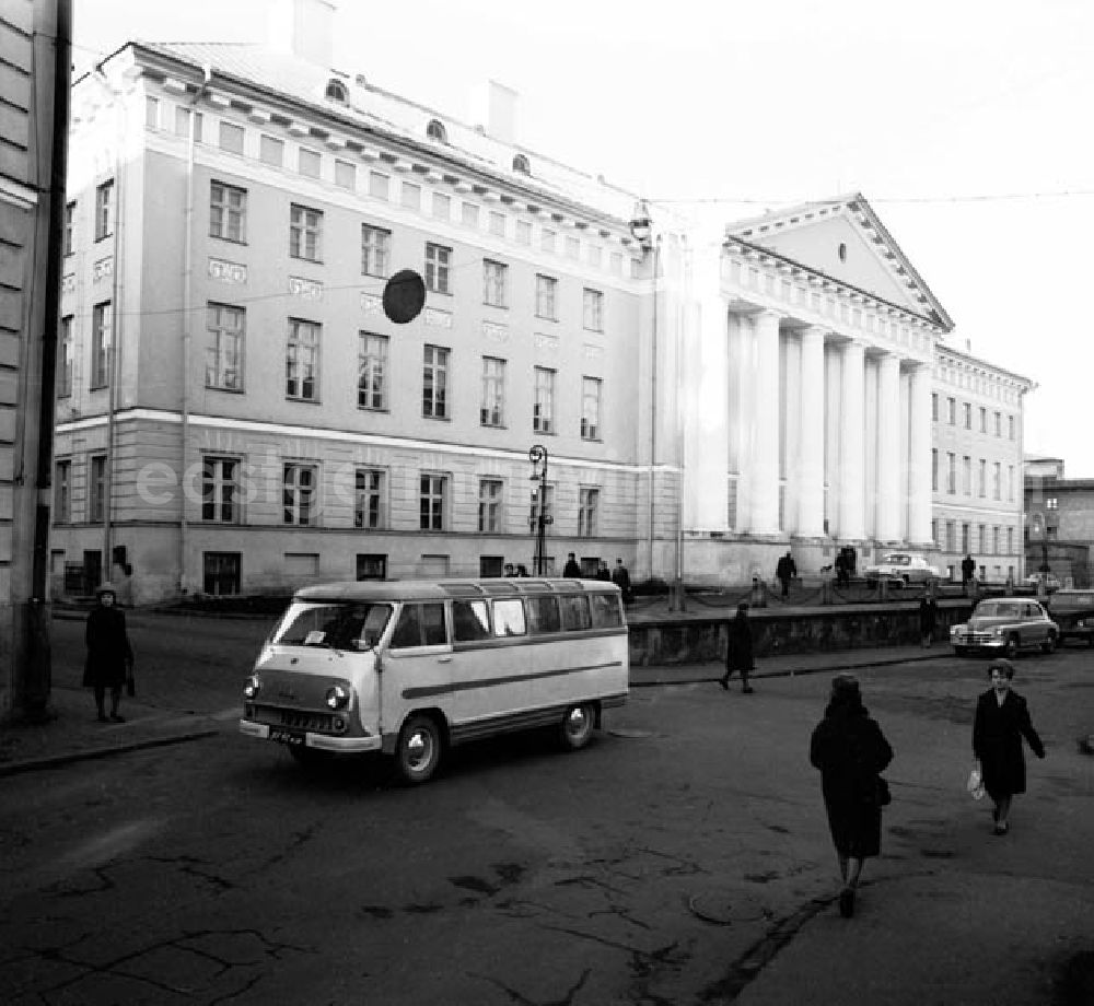 GDR picture archive: Tartu / Estland - November 1966 Tartu in Estland: Blick auf die Stadt Universität