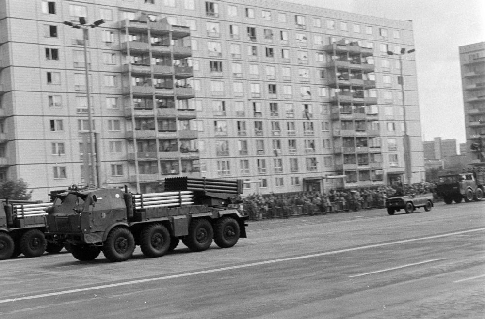 Berlin: Parade ride of military and combat technology Tatra RM-7