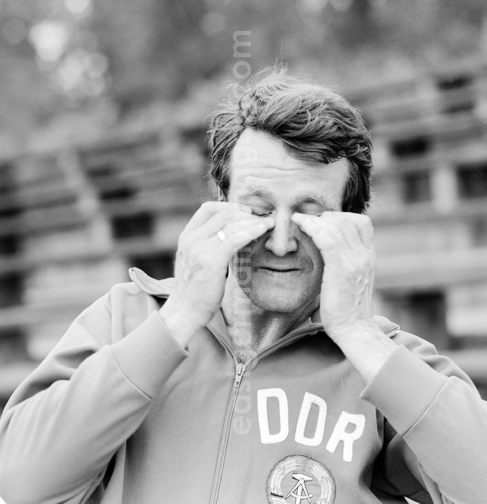 GDR image archive: Potsdam - Peter Frenkel, German athlete and Olympic champion in the 2